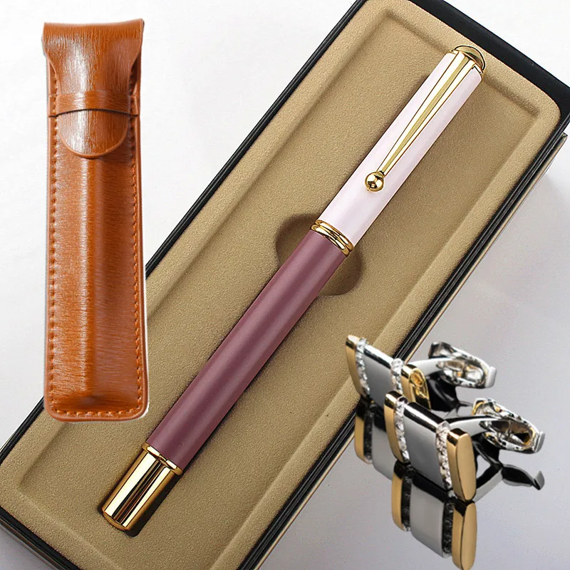 Luxury Quality ink Full Metal gold Clip Pens Fountain-Pen 0.5MM Nib PensSchool Office Gift Set
Luxury Quality ink Full Metal gold Clip Pens Fountain-Pen 0.5MM Nib PensSchool Office Gift Set
