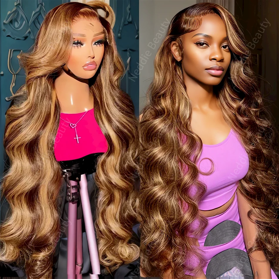 30 40 Inch Lace Frontal Wig Highlight Body Wave 13x6 Brazilian HD Transparent Human Hair For Women Cheap Wigs On Sale Clearance
30 40 Inch Lace Frontal Wig Highlight Body Wave 13x6 Brazilian HD Transparent Human Hair For Women Cheap Wigs On Sale Clearance