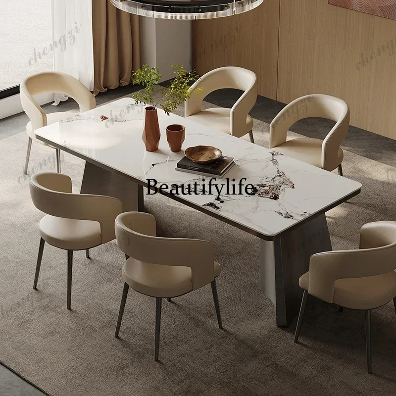 P182 Aesthetics High Quality Restaurant Table Modern Simple Light Luxury Lounge Design Dining Table Unusual Muebles Home Furnitu
P182 Aesthetics High Quality Restaurant Table Modern Simple Light Luxury Lounge Design Dining Table Unusual Muebles Home Furnitu