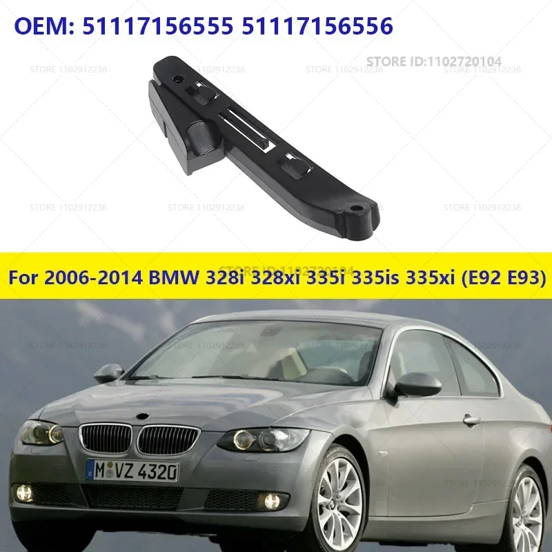 For 2006-2014 BMW 328i 328xi 335i 335is 335xi (E92 E93) Front Bumper Support Bracket 51117156555 51117156556
For 2006-2014 BMW 328i 328xi 335i 335is 335xi (E92 E93) Front Bumper Support Bracket 51117156555 51117156556
