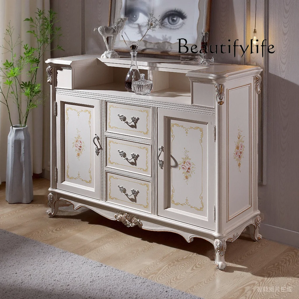 French solid wood bar luxury wine cabinet villa old quality bar table restaurant checkout page
French solid wood bar luxury wine cabinet villa old quality bar table restaurant checkout page