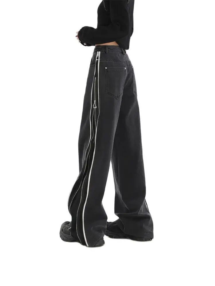 Harajuku Streetwear Retro Fashion Autumn Women High Waist Jeans Loose Wide Leg Straight Loose Denim Trousers Y2K Baggy Pants
Harajuku Streetwear Retro Fashion Autumn Women High Waist Jeans Loose Wide Leg Straight Loose Denim Trousers Y2K Baggy Pants
