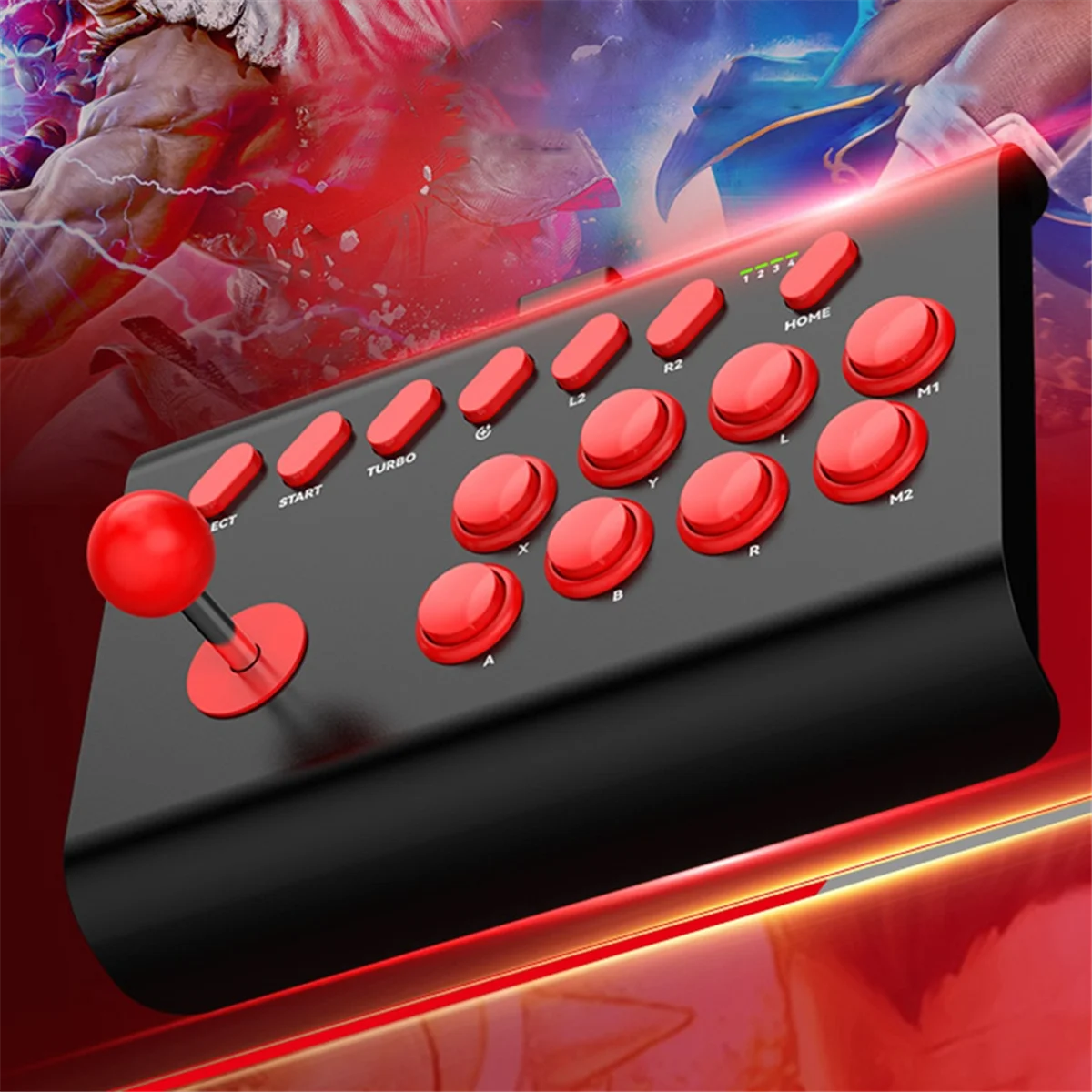 T06C-Y02 Джойстик для боевых игр с растягивающимся кронштейном Игровая консоль 3-режимное соединение Функция макро/TURBO Черный Красный
T06C-Y02 Джойстик для боевых игр с растягивающимся кронштейном Игровая консоль 3-режимное соединение Функция макро/TURBO Черный Красный