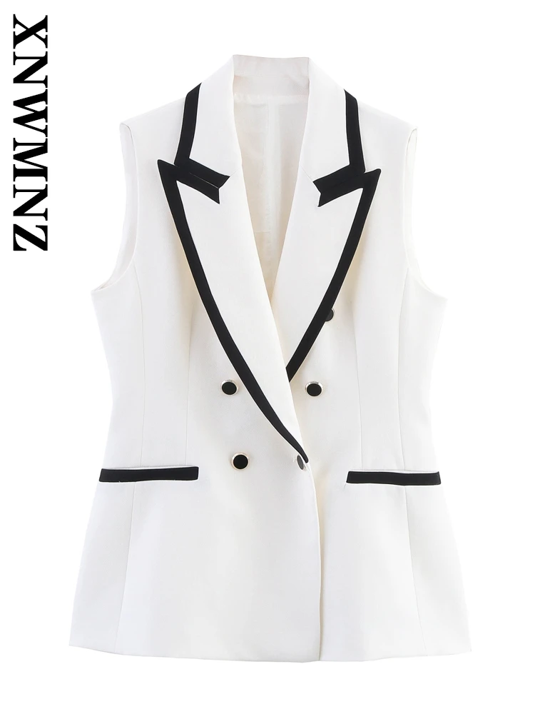 XNWMNZ 2025 Summer New Lady Casual Notched Collar Vest Top Party Woman Sleeveless Waistcoat Ruffles Regular Fit Gilet Blouses
XNWMNZ 2025 Summer New Lady Casual Notched Collar Vest Top Party Woman Sleeveless Waistcoat Ruffles Regular Fit Gilet Blouses