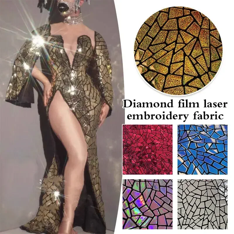 1Yard Diamond Laser Gradient Mirror Sequin Leather Fabric Geometric Background Vinyl Sheets Fabric Set DIY Material
1Yard Diamond Laser Gradient Mirror Sequin Leather Fabric Geometric Background Vinyl Sheets Fabric Set DIY Material