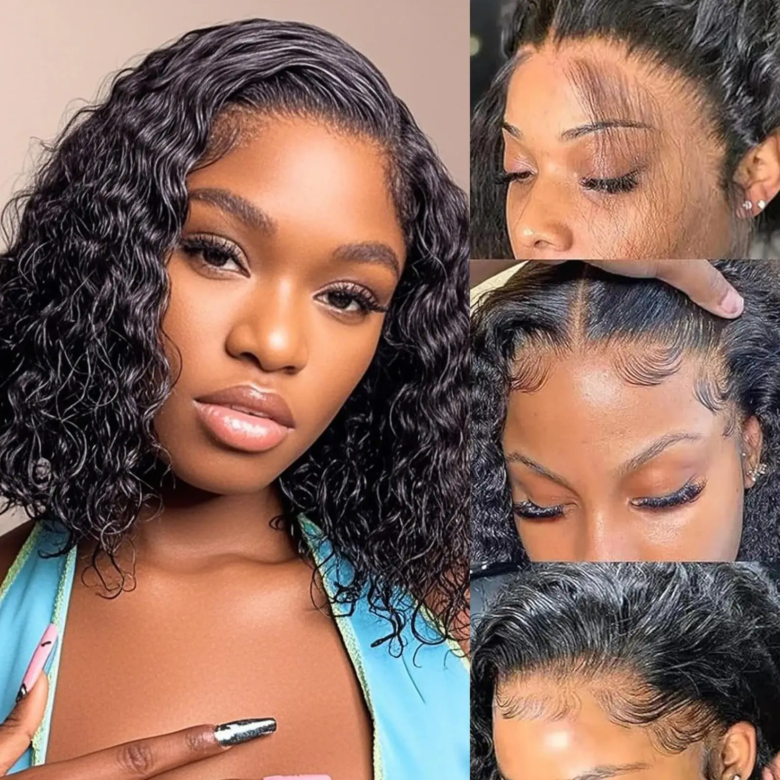 13x4 Глубокая волна Вьющийся парик Боб Человеческие волосы Прозрачные кружевные фронтальные парики Бесклеевые волнистые кружевные парики Perruques Cheveux Humains
13x4 Глубокая волна Вьющийся парик Боб Человеческие волосы Прозрачные кружевные фронтальные парики Бесклеевые волнистые кружевные парики Perruques Cheveux Humains