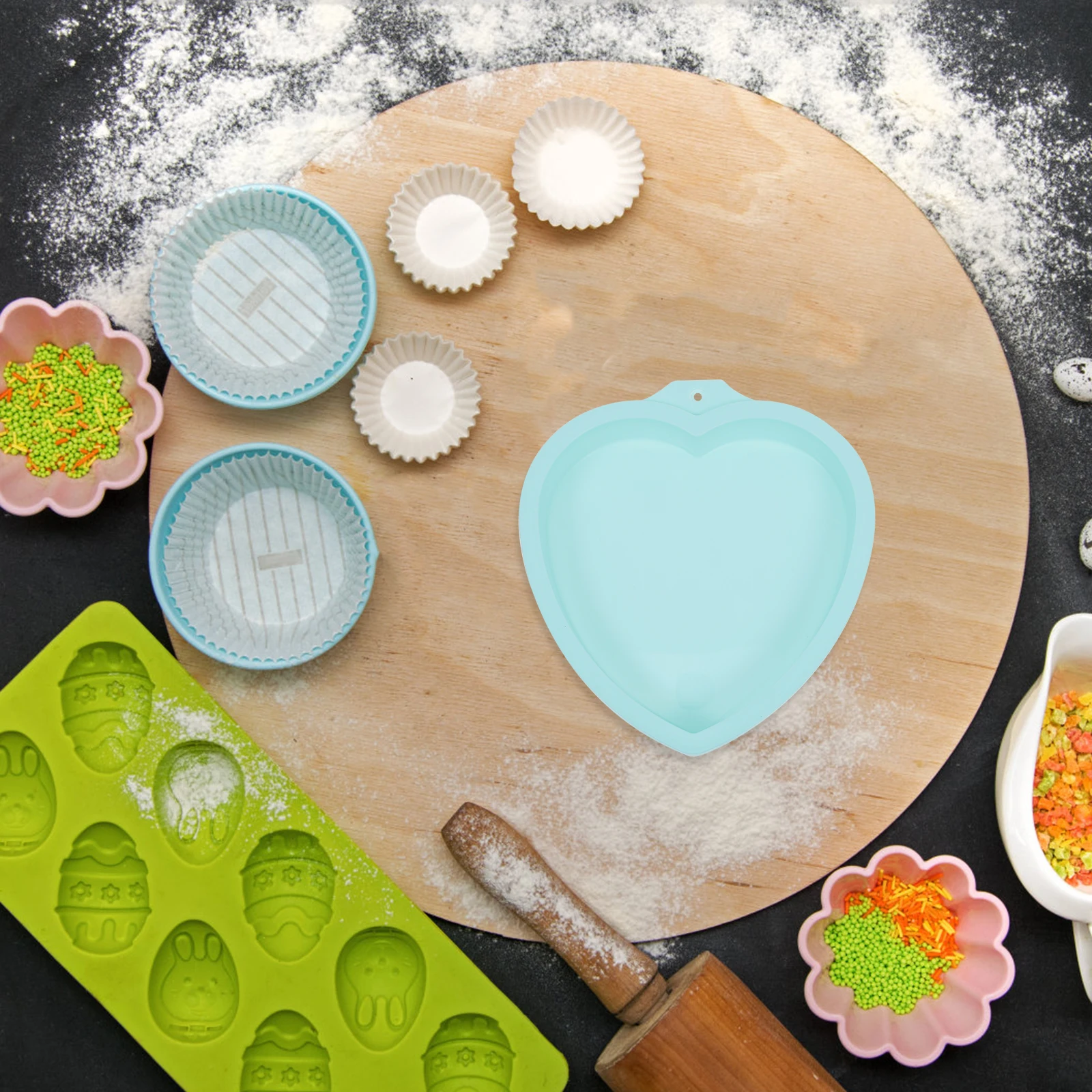 4pcs Heart Shaped Silicone Baking Cake Pans for DIY Mousse Dessert Heat Resistant Bakeware Molds for Home Bakery Use
4pcs Heart Shaped Silicone Baking Cake Pans for DIY Mousse Dessert Heat Resistant Bakeware Molds for Home Bakery Use
