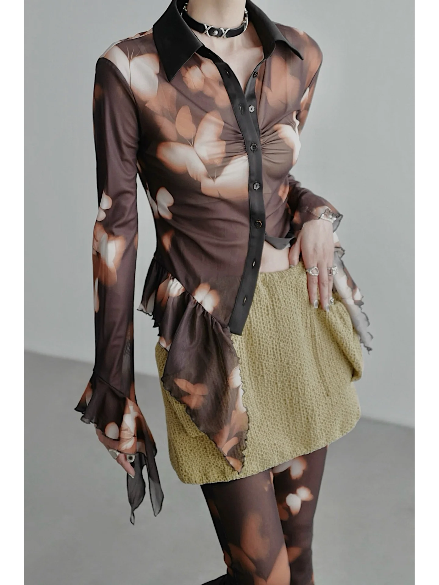 Ультралегкая женская рубашка Chentaitai с длинным рукавом, приталенная, винтажная, на пуговицах, с кружевной отделкой и утяжкой на талии
Ультралегкая женская рубашка Chentaitai с длинным рукавом, приталенная, винтажная, на пуговицах, с кружевной отделкой и утяжкой на талии