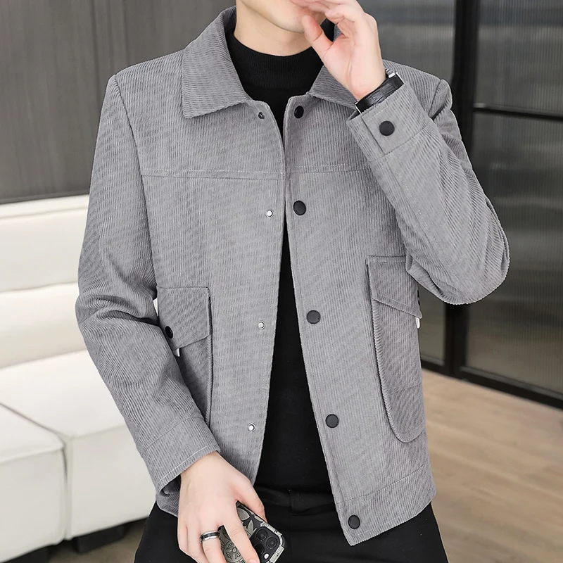 Korean Trendy Autumn Casual Short Jacket for Men Handsome Casual Business Jackets Lapel Social Streetwear Windbreaker Coats
Korean Trendy Autumn Casual Short Jacket for Men Handsome Casual Business Jackets Lapel Social Streetwear Windbreaker Coats