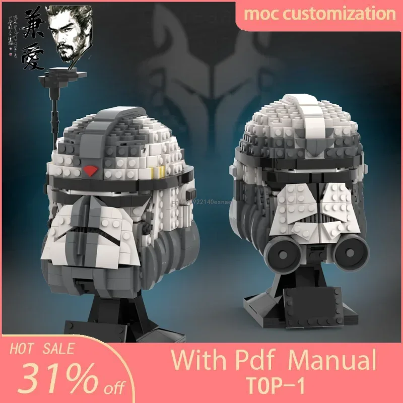 Moc 1370pcs Commander Wolffe/Wolfpack Helmet Star Battle Model Building Blocks Bricks Education Assembly Toys for Kids Gift
Moc 1370pcs Commander Wolffe/Wolfpack Helmet Star Battle Model Building Blocks Bricks Education Assembly Toys for Kids Gift