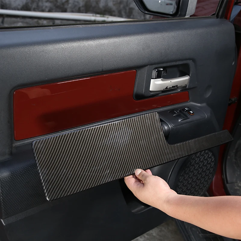 Интерьер из углеродного волокна ABS для Toyota FJ Cruiser 2007-2021, внутренняя крышка дверной панели, молдинг, наклейки, автомобильные аксессуары
Интерьер из углеродного волокна ABS для Toyota FJ Cruiser 2007-2021, внутренняя крышка дверной панели, молдинг, наклейки, автомобильные аксессуары