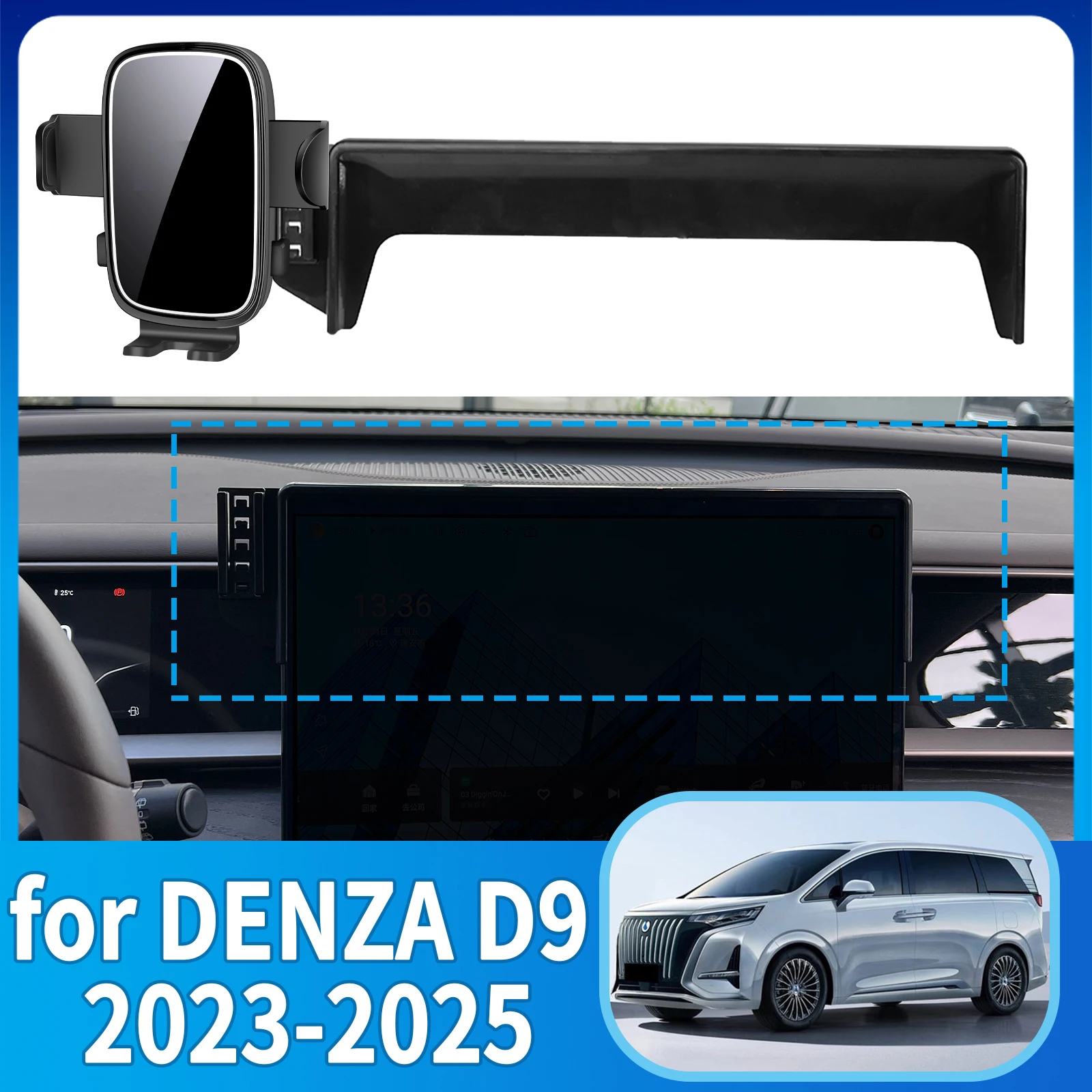 fit for DENZA D9 2023 2024 2025 Phone Holder, Dashboard Screen Mount Bracket Easy Installation Car accessoires
fit for DENZA D9 2023 2024 2025 Phone Holder, Dashboard Screen Mount Bracket Easy Installation Car accessoires