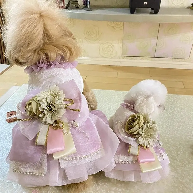 Original Designs Customized Mauve Wedding Dog Dresses Summer Cats Large Dog Clothing Teddy Bichon Yorkshire Maltese Dog Clothes
Original Designs Customized Mauve Wedding Dog Dresses Summer Cats Large Dog Clothing Teddy Bichon Yorkshire Maltese Dog Clothes