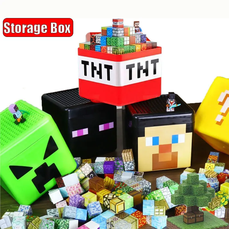 Kid Gifts TNT Storage Box Magnetic Building Block Desktop Toys Snack Block Storage Bucket Plastic Organizer Dust-proof Container
Kid Gifts TNT Storage Box Magnetic Building Block Desktop Toys Snack Block Storage Bucket Plastic Organizer Dust-proof Container
