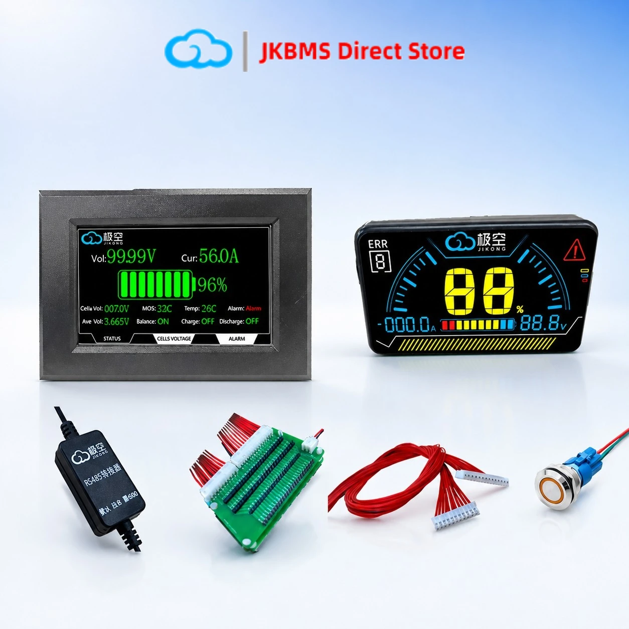 JK BMS RS485 CAN Module 4.3 LCD Display Adapter Battery Monitor Repair Accessory