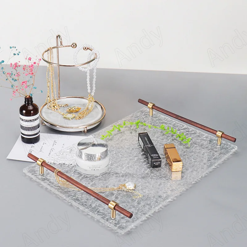 European Acrylic Storage Tray Brass Handle Decor Bedroom Jewelry Organizer Desktop Cosmetic Container Relief Home Decoration
European Acrylic Storage Tray Brass Handle Decor Bedroom Jewelry Organizer Desktop Cosmetic Container Relief Home Decoration