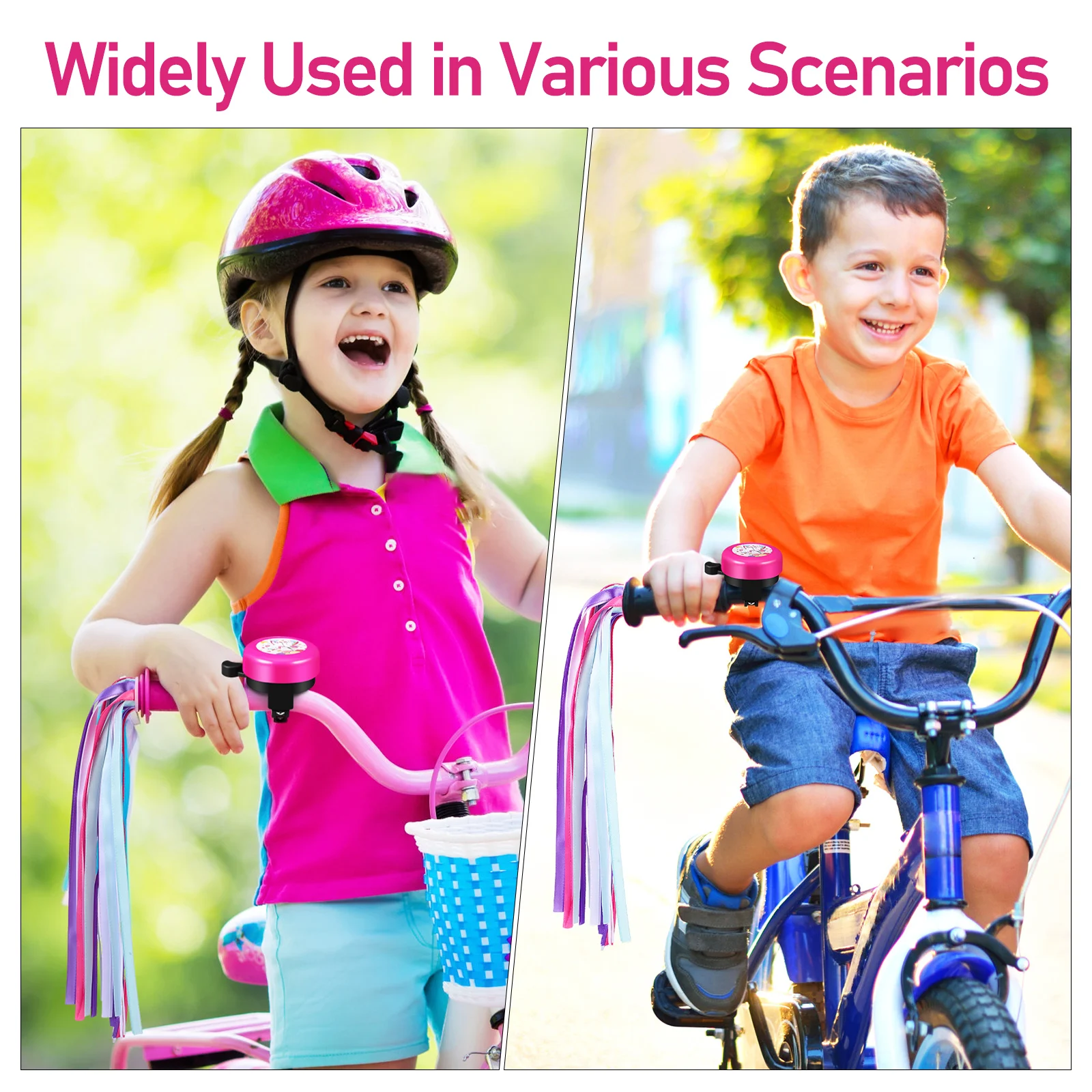 1 set Bicycle Bell Cute Small Bells for Girls Road Bike Metal Bells Handlebar Ribbons Pink Unicorn Loud Sound Durable Steel
1 set Bicycle Bell Cute Small Bells for Girls Road Bike Metal Bells Handlebar Ribbons Pink Unicorn Loud Sound Durable Steel