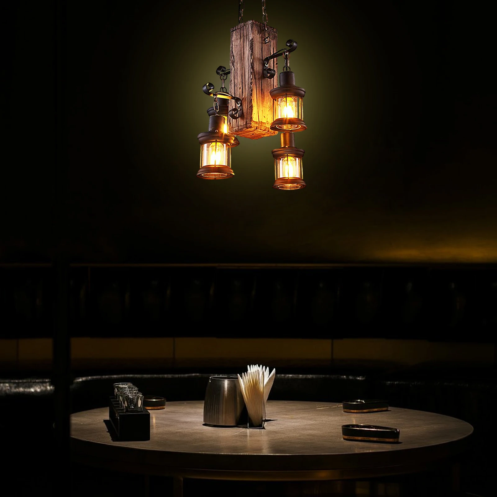 110V Vintage E26 Pendant Light Country Industrial Wooden Hanging Ceiling Lamp Fixture Chandelier
110V Vintage E26 Pendant Light Country Industrial Wooden Hanging Ceiling Lamp Fixture Chandelier