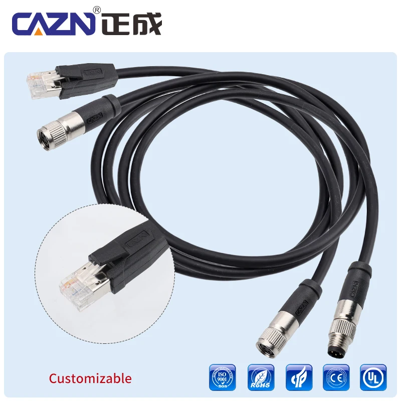 Hot sales 5 Meters M8 Straight 3 4 5 6 8Pin Unshielded shieldwith damping 26AWG PVC PUR Moulded Leads Female Cable connectors
Hot sales 5 Meters M8 Straight 3 4 5 6 8Pin Unshielded shieldwith damping 26AWG PVC PUR Moulded Leads Female Cable connectors