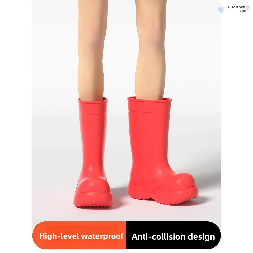 Women's Long Tube Boots 2026 New Style Thick Bottom High Tube Rain Boots Anti-slip Waterproof EVA Material Wave Pattern
Women's Long Tube Boots 2026 New Style Thick Bottom High Tube Rain Boots Anti-slip Waterproof EVA Material Wave Pattern