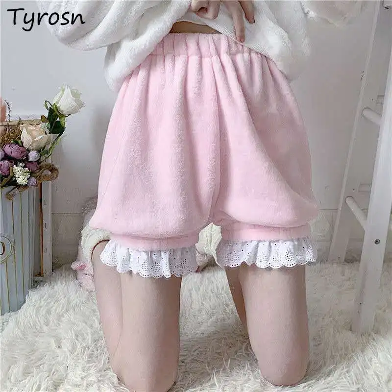 Pumpkin Shorts Women Thicker Warm Japanese Sweet Girl Princess Lace Patchwork Cute Harajuku Tender Loose Popular All-match New
Pumpkin Shorts Women Thicker Warm Japanese Sweet Girl Princess Lace Patchwork Cute Harajuku Tender Loose Popular All-match New