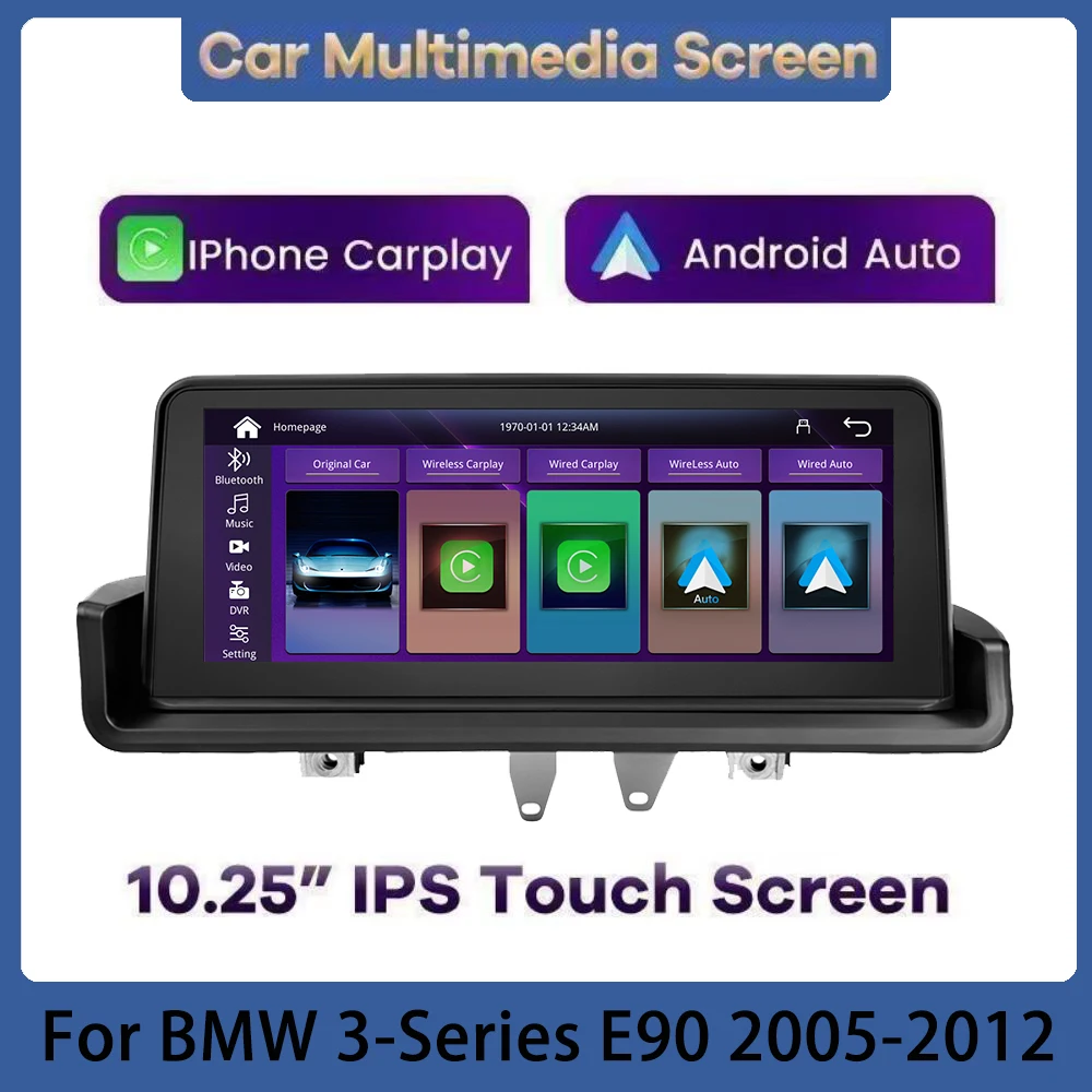 Car Radio For BMW 3 Series E90 Wireless Carplay Android Auto Car Multimedia Screen GPS Navigation Stereo 10.25 2Din
Car Radio For BMW 3 Series E90 Wireless Carplay Android Auto Car Multimedia Screen GPS Navigation Stereo 10.25 2Din