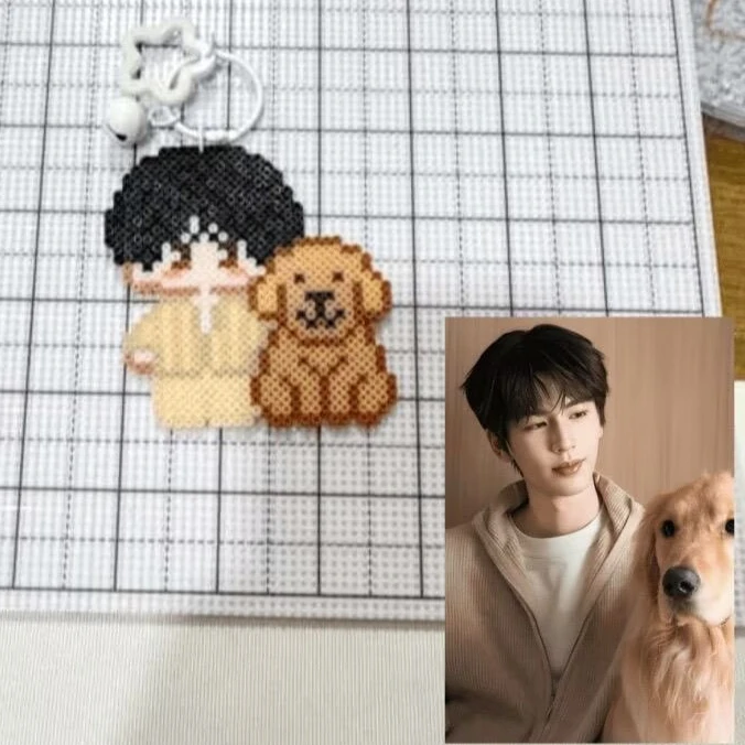 Zhang Linghe's finished bean-spelling product, a hanging ornament (keychain, color random), can be customized
Zhang Linghe's finished bean-spelling product, a hanging ornament (keychain, color random), can be customized