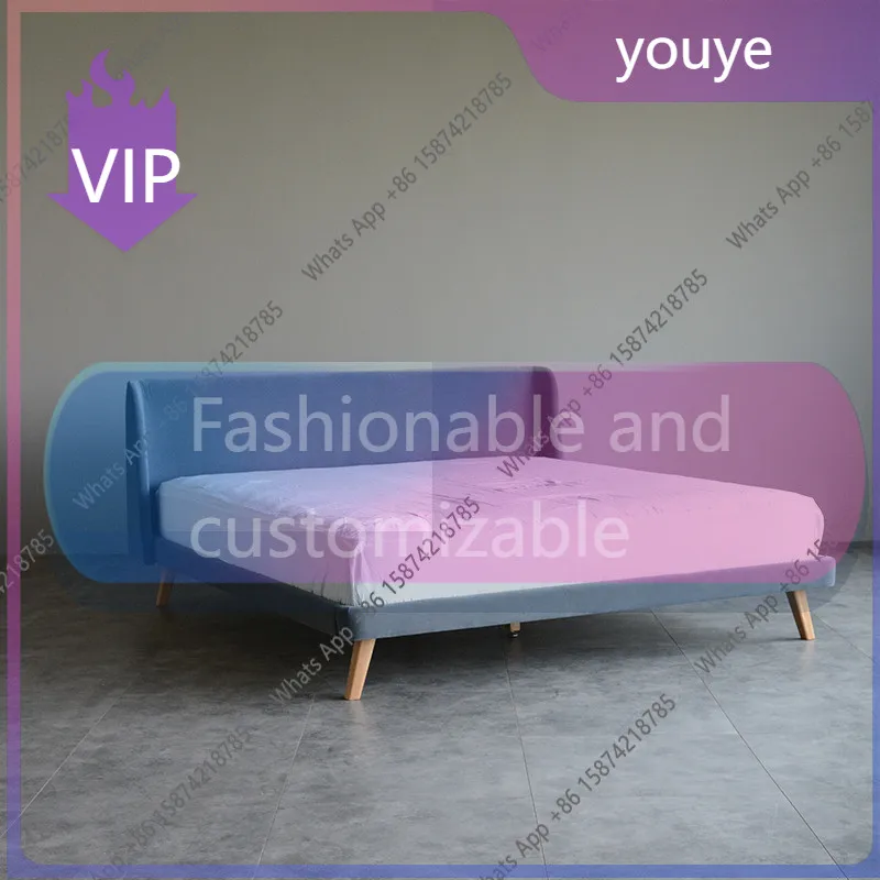 n-J Nordic Italian Modern Simple Bedroom Double Bed Light Luxury Solid Wood Soft Fabric Soft Bed Marriage Bed Minimalist Italian
n-J Nordic Italian Modern Simple Bedroom Double Bed Light Luxury Solid Wood Soft Fabric Soft Bed Marriage Bed Minimalist Italian