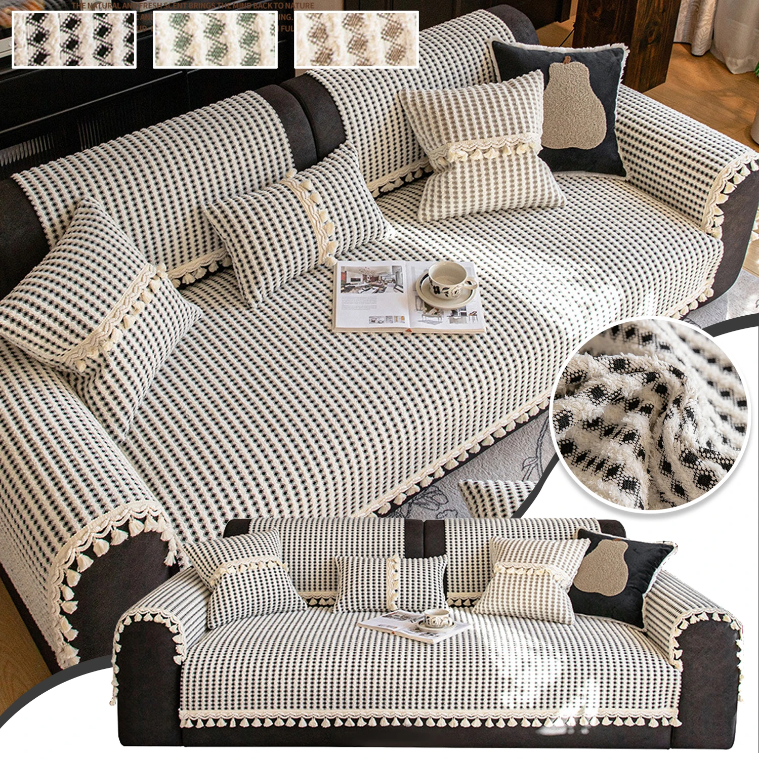 1PC Cream Wind Sofa Cushion Wash Cotton Four Seasons Universal New 2026 Sofa Backrest Cover Towel Non-slip Dustproof Sofa Cover
1PC Cream Wind Sofa Cushion Wash Cotton Four Seasons Universal New 2026 Sofa Backrest Cover Towel Non-slip Dustproof Sofa Cover