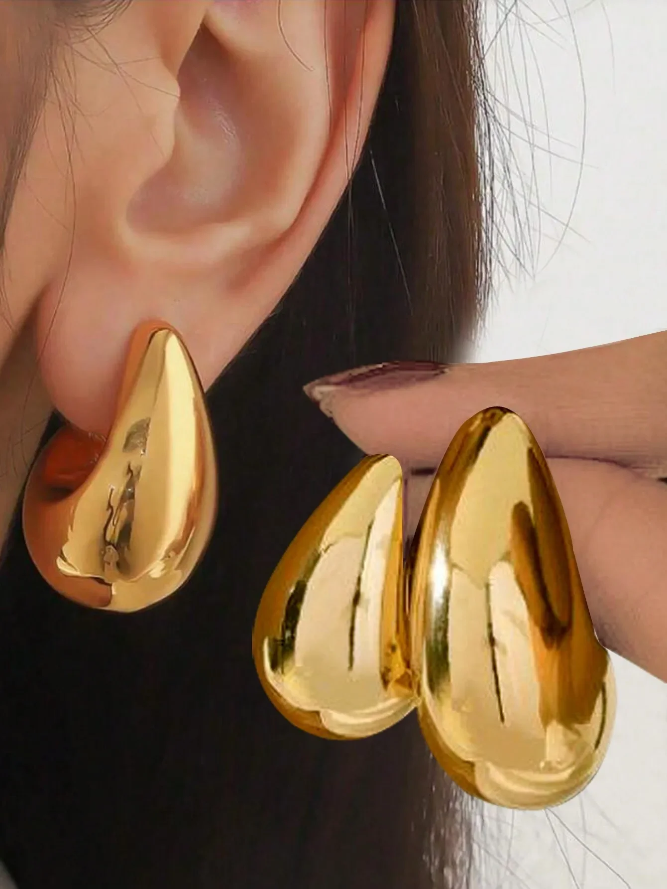 2024 Fashion Simple Golden Stud Earrings for Women Classic Luxury Women Retro Big Water Stud Earrings Girls Birthday Gifts
2024 Fashion Simple Golden Stud Earrings for Women Classic Luxury Women Retro Big Water Stud Earrings Girls Birthday Gifts