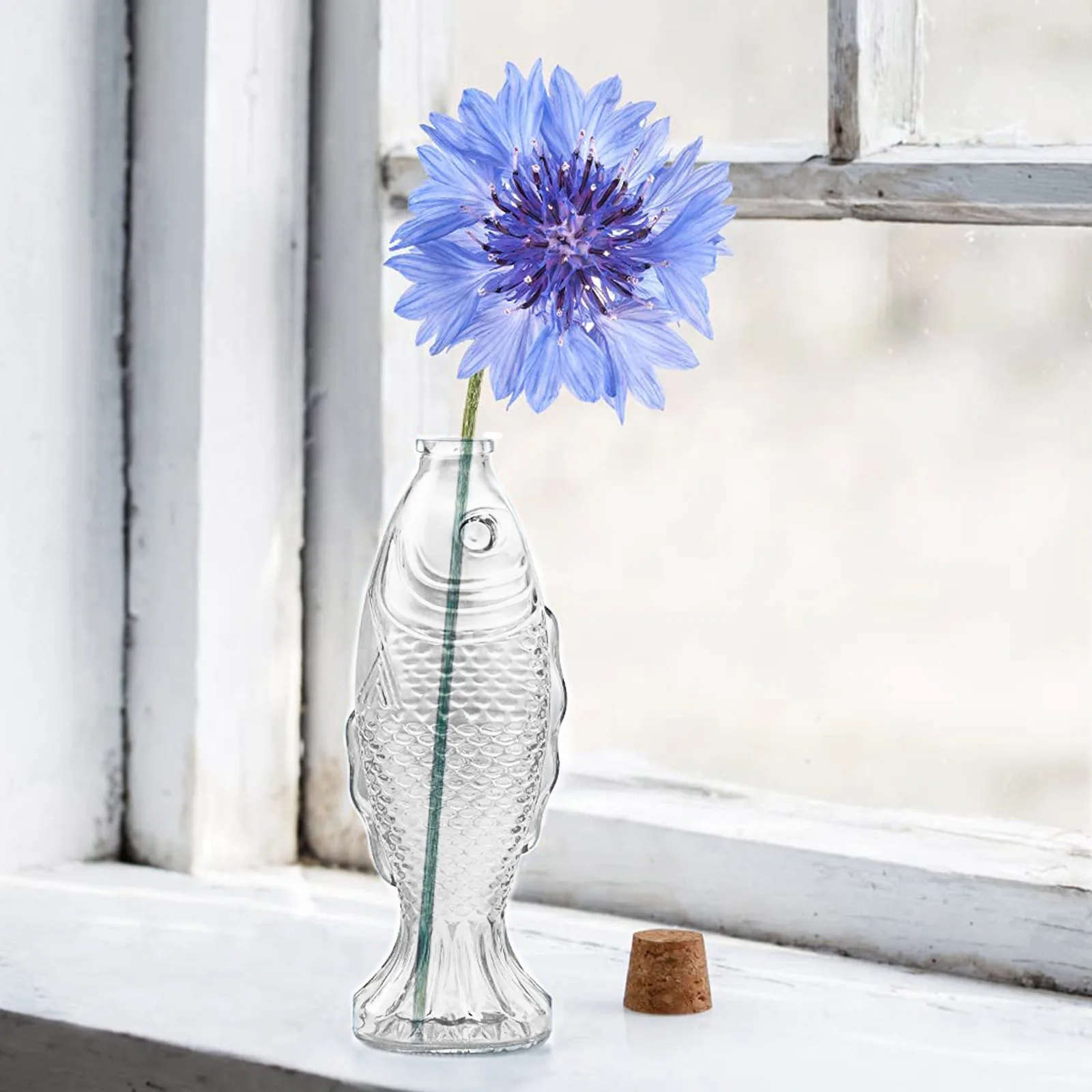 Fish Shaped Bottle Glass Vase Transparent Fish Glass Bottle Decorative Flower Holder Clear Vase Flower Holder
Fish Shaped Bottle Glass Vase Transparent Fish Glass Bottle Decorative Flower Holder Clear Vase Flower Holder