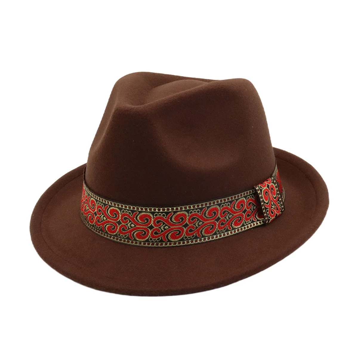 Men Fedora Hat Short Brim Jazz Style Fashionable British Roll Edge Cowboy Sun Hat British style
Men Fedora Hat Short Brim Jazz Style Fashionable British Roll Edge Cowboy Sun Hat British style