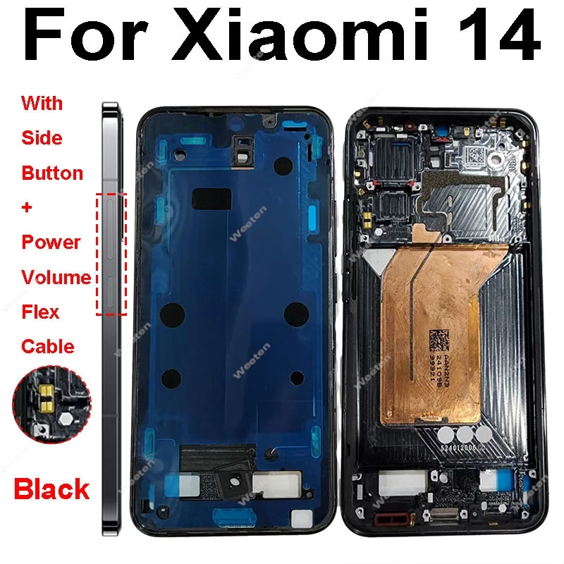 Replacement Middle Frame Holder Cover Bezel For Xiaomi 14 Xiaomi 14 Pro Phone Spare Parts Holder Cover Bezel Repair Parts
Replacement Middle Frame Holder Cover Bezel For Xiaomi 14 Xiaomi 14 Pro Phone Spare Parts Holder Cover Bezel Repair Parts