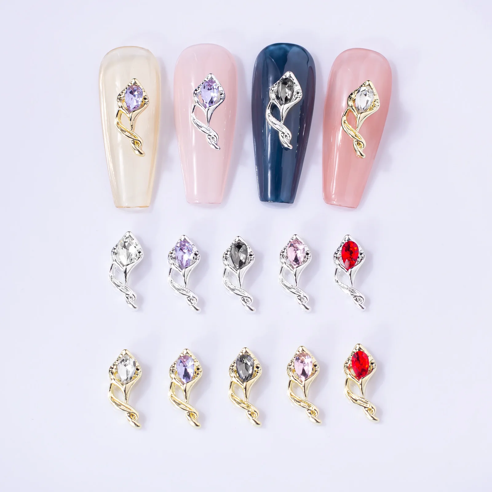 10pcs/lot Flower Shape Alloy Nail Art Charms Luxury Gold Silver Metal Jewelry For Nail Decoration Women Fingernail Gems Parts#A7
10pcs/lot Flower Shape Alloy Nail Art Charms Luxury Gold Silver Metal Jewelry For Nail Decoration Women Fingernail Gems Parts#A7
