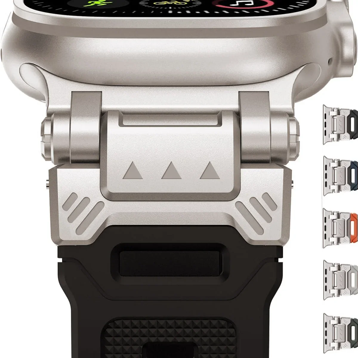 Силиконовый металлический ремешок для Apple Watch Ultra 3 49 мм 46 45 44 42 мм Мягкий резиновый ремешок для Iwatch Series 11 10 987654 se Мужской браслет
Силиконовый металлический ремешок для Apple Watch Ultra 3 49 мм 46 45 44 42 мм Мягкий резиновый ремешок для Iwatch Series 11 10 987654 se Мужской браслет