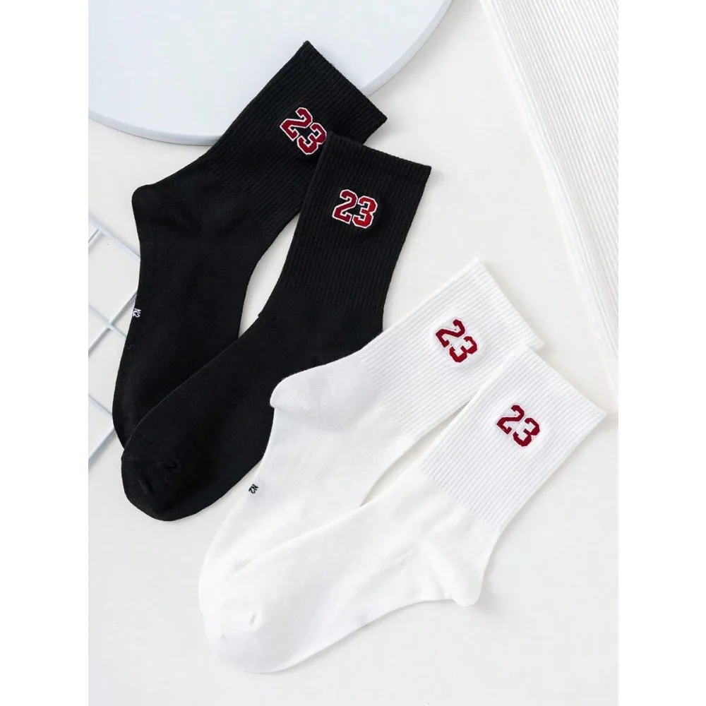 2 Pairs Of Men's Basic Embroidered Digital Pattern Socks, Four Seasons Style, European And American Sizes, Sufficient Size, Comfortable, Breathable, Wear-Resistant And Not Stuffy, Suitable Daily Wear, Suitable Couples And Men And Women, Made Of High-Quali
2 Pairs Of Men's Basic Embroidered Digital Pattern Socks, Four Seasons Style, European And American Sizes, Sufficient Size, Comfortable, Breathable, Wear-Resistant And Not Stuffy, Suitable Daily Wear, Suitable Couples And Men And Women, Made Of High-Quali