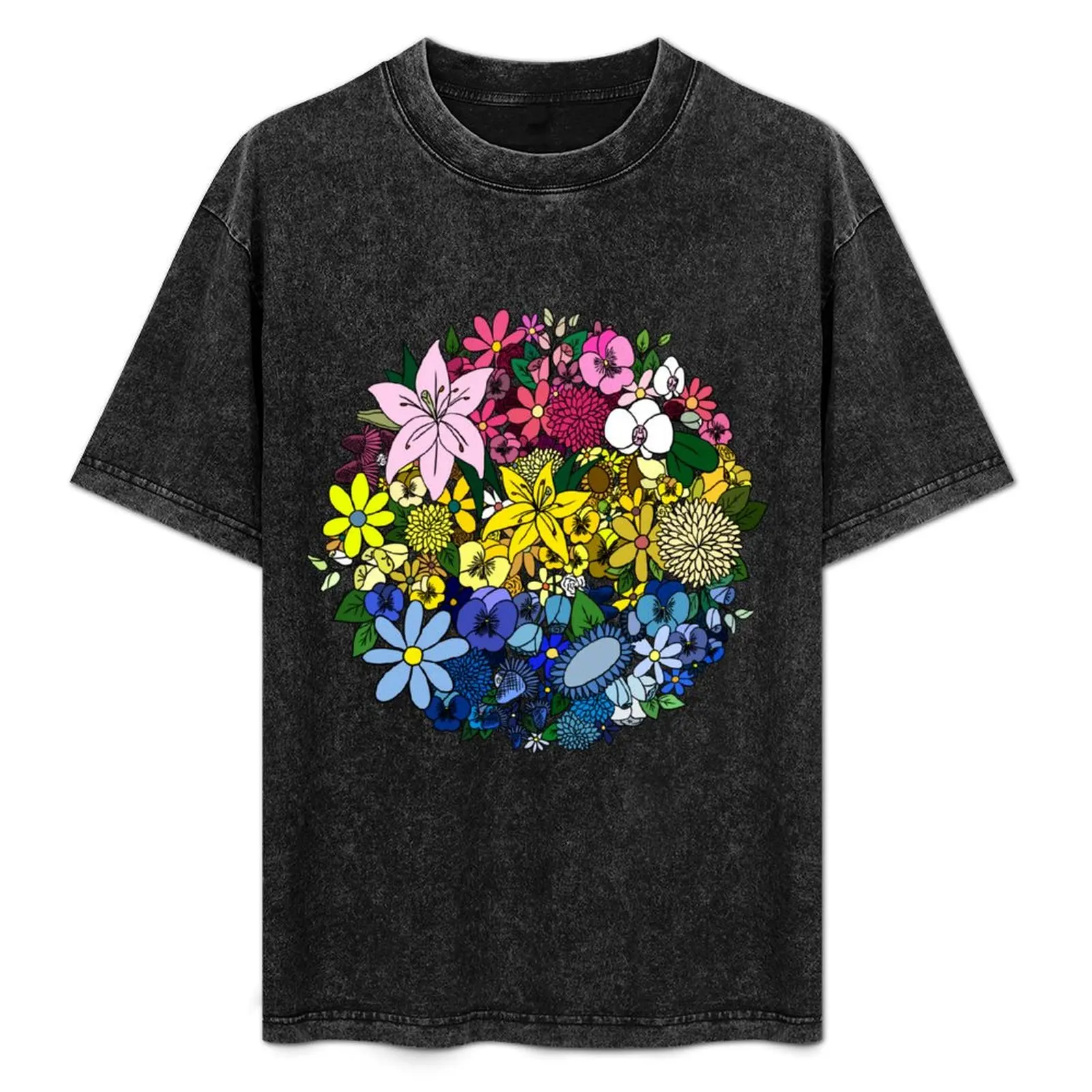 Pan Pride Flowers T-Shirt Modern Print Casual T-Shirt
Pan Pride Flowers T-Shirt Modern Print Casual T-Shirt