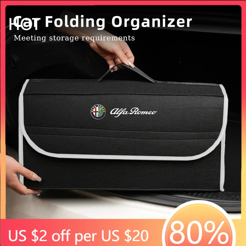 Hub Caps Car Soft Felt Storage Bag Organizer Foldable Trunk For Alfa Romeo Giulia Stelvio Giulietta 156 159 147 Mito Tonale Brer
Hub Caps Car Soft Felt Storage Bag Organizer Foldable Trunk For Alfa Romeo Giulia Stelvio Giulietta 156 159 147 Mito Tonale Brer