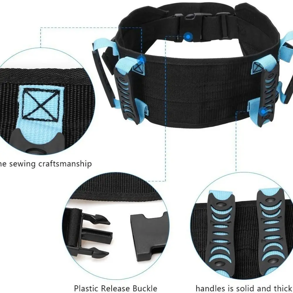 Adjustable Elderly Gait Belt Breathable with 7 Handles Safety Transfer Braces Large Load Capacity Non Slip Support
Adjustable Elderly Gait Belt Breathable with 7 Handles Safety Transfer Braces Large Load Capacity Non Slip Support