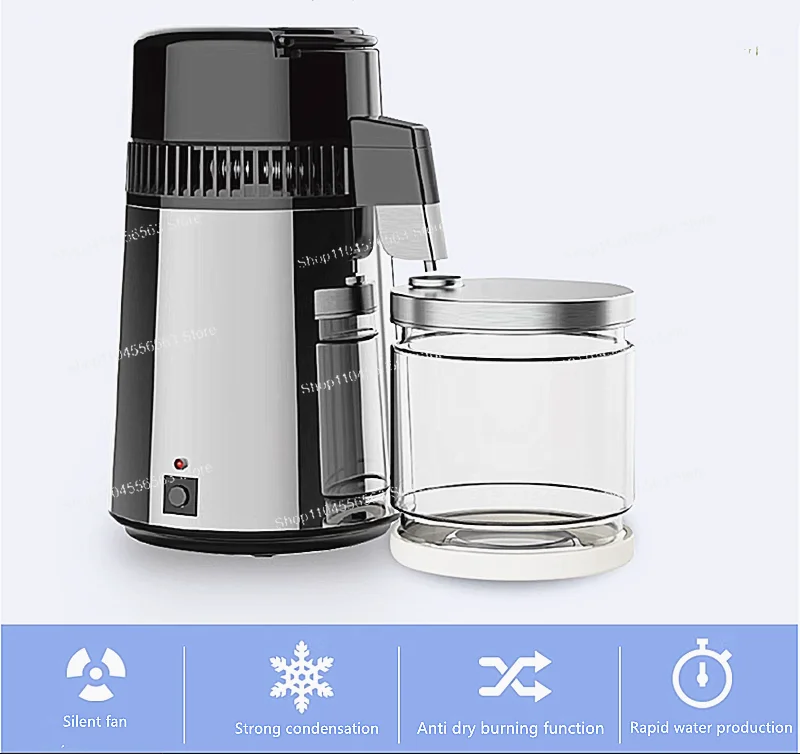 Household Pure 4L Water Distiller Purifier Filter Dispenser Drinking Bottle Softener Essential Oil Hydrosol Small Distiller Tool
Household Pure 4L Water Distiller Purifier Filter Dispenser Drinking Bottle Softener Essential Oil Hydrosol Small Distiller Tool