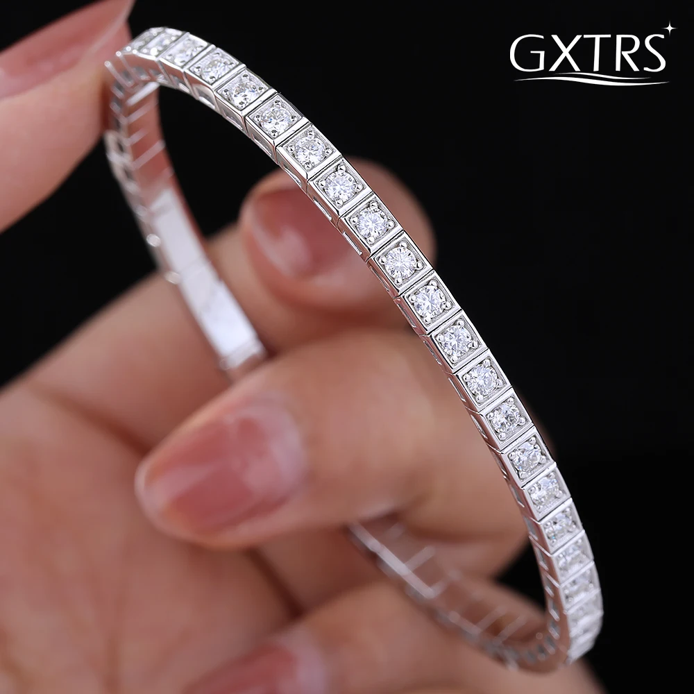 Серебряные браслеты GXTRS 2,5 мм с муассанитом S925 для женщин и мужчин, сверкающие браслеты с лабораторными бриллиантами, подарки для вечеринок, изысканные ювелирные изделия, сертифицированные
Серебряные браслеты GXTRS 2,5 мм с муассанитом S925 для женщин и мужчин, сверкающие браслеты с лабораторными бриллиантами, подарки для вечеринок, изысканные ювелирные изделия, сертифицированные