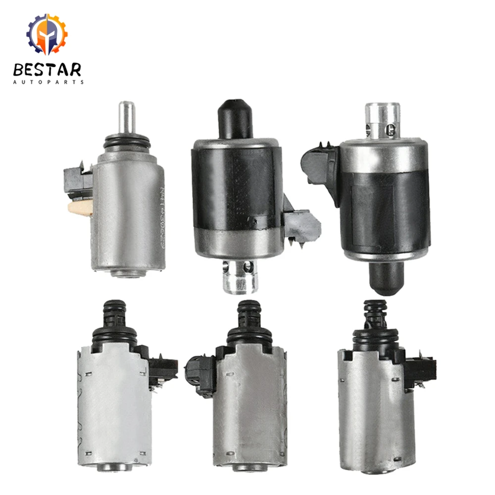 722.6 5-Speed Automatic Transmission Solenoid Set 6 Pcs for 1994-05 Mercedes Benz C E S ML CL Transmission A1402770398
722.6 5-Speed Automatic Transmission Solenoid Set 6 Pcs for 1994-05 Mercedes Benz C E S ML CL Transmission A1402770398