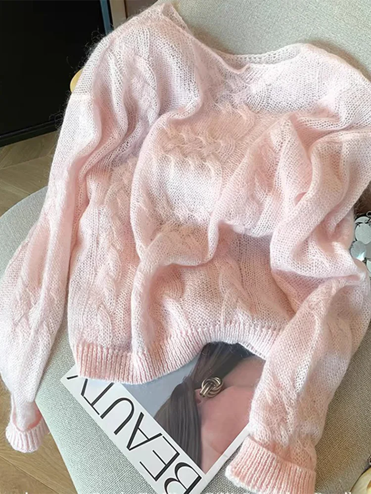 Women's Pink Round Neck Long Sleeve Thin Casual Sweater Y2K Autumn/Winter High Street Aesthetics College Retro Sweater Clothing
Women's Pink Round Neck Long Sleeve Thin Casual Sweater Y2K Autumn/Winter High Street Aesthetics College Retro Sweater Clothing