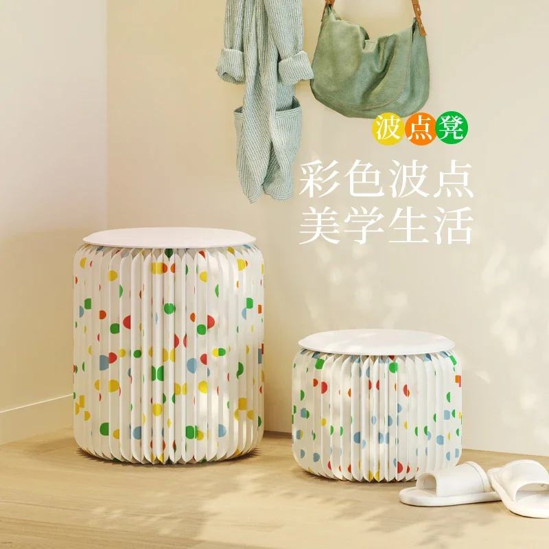 folding paper stool household living room foldable storage stacked small board round chair furniture portable stool
folding paper stool household living room foldable storage stacked small board round chair furniture portable stool