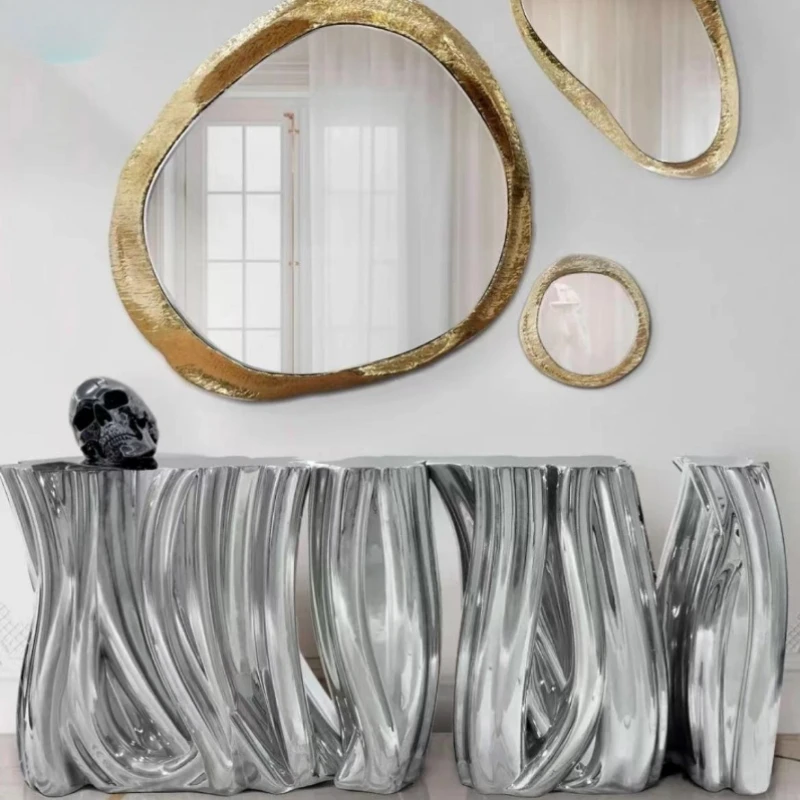 Designer FRP tree root splicing Entrance table front desk display against the wall, edge table entrance door ornament coffee
Designer FRP tree root splicing Entrance table front desk display against the wall, edge table entrance door ornament coffee