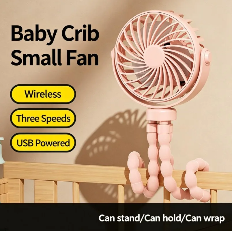 New Octopus Fan, Baby Stroller Fan, USB Rechargeable Mini Portable Fan with Light & Adjustable Rotation
New Octopus Fan, Baby Stroller Fan, USB Rechargeable Mini Portable Fan with Light & Adjustable Rotation