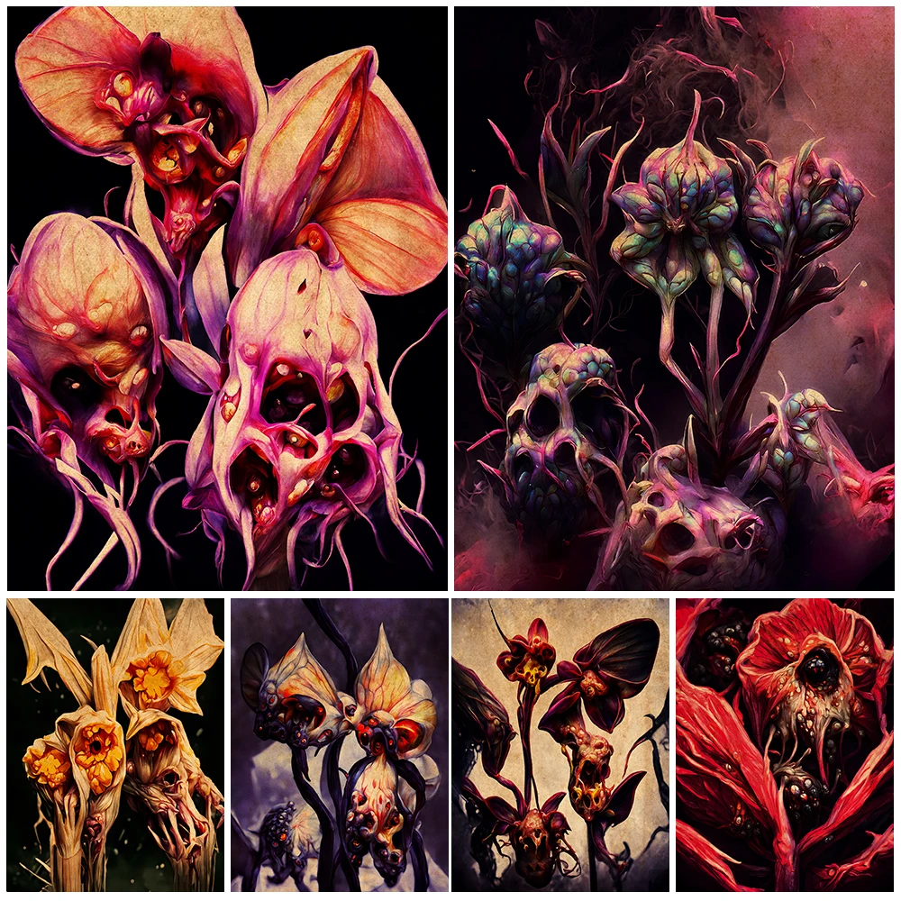 Mysterious Mutant Flower Plant Vintage Wall Art Canvas Painting Horrible Devil Flower Art Poster And Print Home Decor Unframed
Mysterious Mutant Flower Plant Vintage Wall Art Canvas Painting Horrible Devil Flower Art Poster And Print Home Decor Unframed