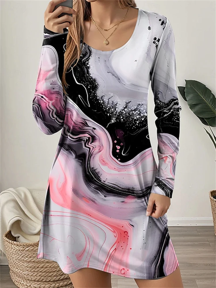 Spring Summer New Loose High Stretch Women's Dresses Fashion Texture Printed Long Sleeve Dresses Casual Homecoming Dresses
Spring Summer New Loose High Stretch Women's Dresses Fashion Texture Printed Long Sleeve Dresses Casual Homecoming Dresses