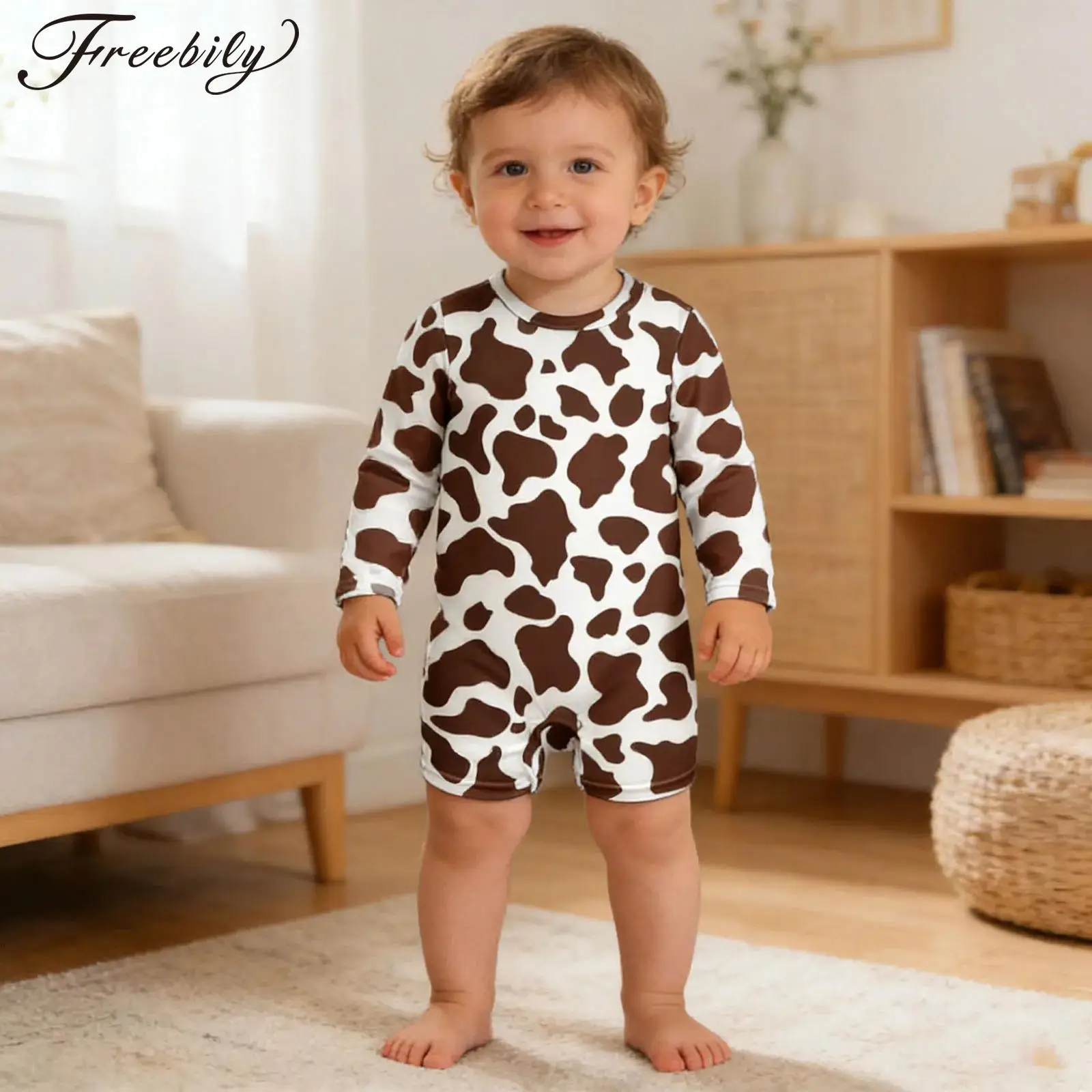Милые комбинезоны с коровьим принтом для маленьких мальчиков и девочек, пижамы с длинными рукавами и пуговицами, комбинезон для малышей, повседневная домашняя одежда, одежда для сна
Милые комбинезоны с коровьим принтом для маленьких мальчиков и девочек, пижамы с длинными рукавами и пуговицами, комбинезон для малышей, повседневная домашняя одежда, одежда для сна