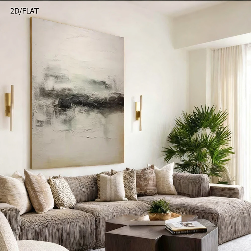 ins Abstract Oil Painting on Canvas 100% Handmade Black And Gray Thick Stripes Wall Art Picture for Living Room Home Decor Image
ins Abstract Oil Painting on Canvas 100% Handmade Black And Gray Thick Stripes Wall Art Picture for Living Room Home Decor Image